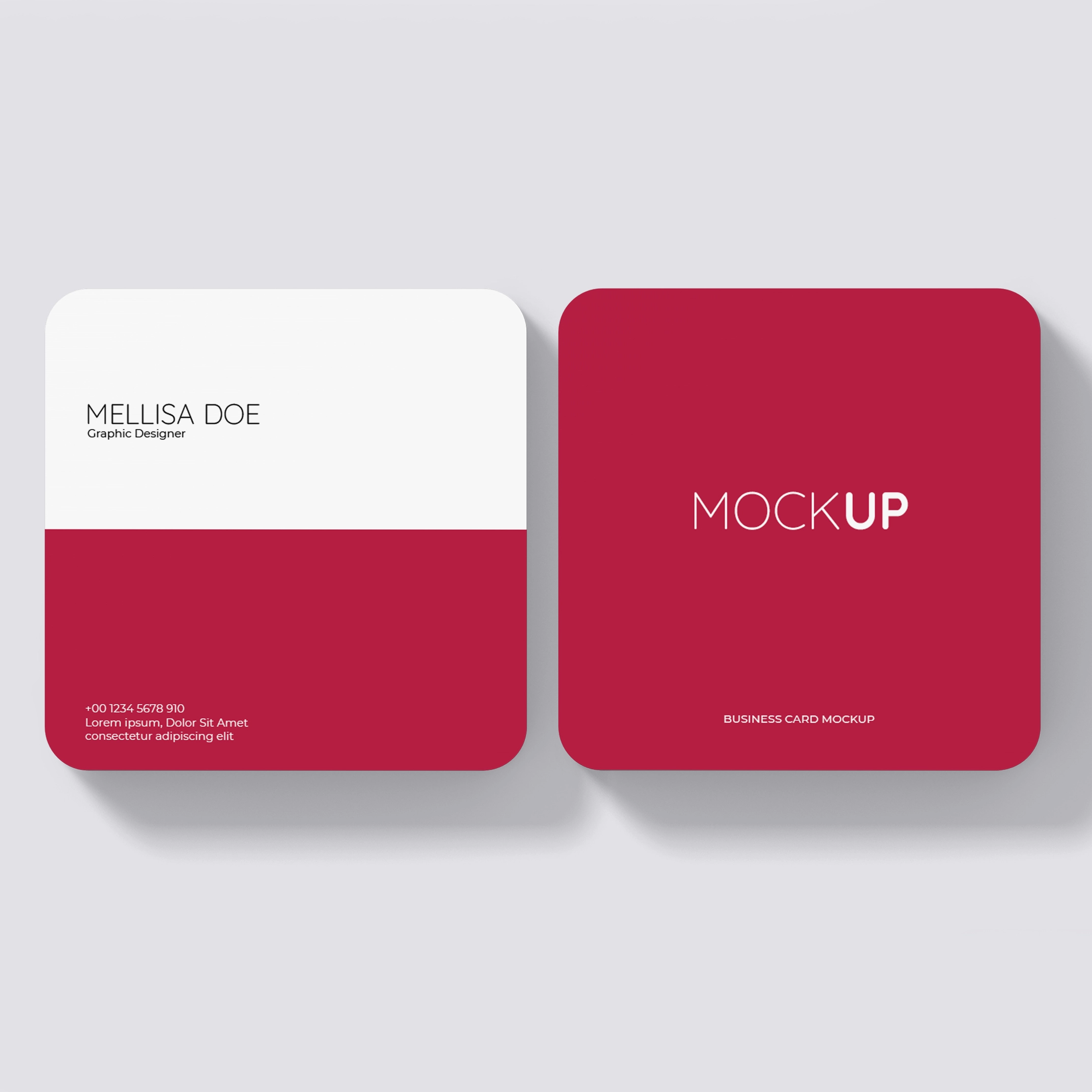 Minimalist Rounded Square Mockup